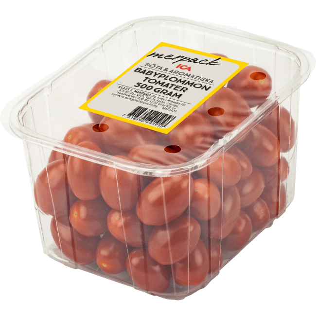 Illustration av Babyplommontomater i ask