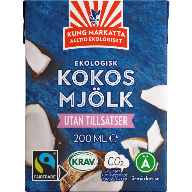 Illustration av Kokosmjölk