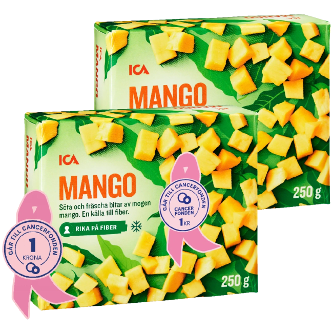 Illustration av Fryst mango