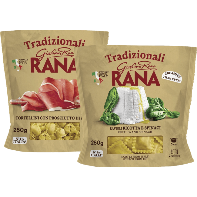 Illustration av Färsk fylld pasta