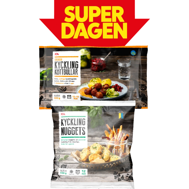 Illustration av Kycklingköttbullar, kycklingnuggets