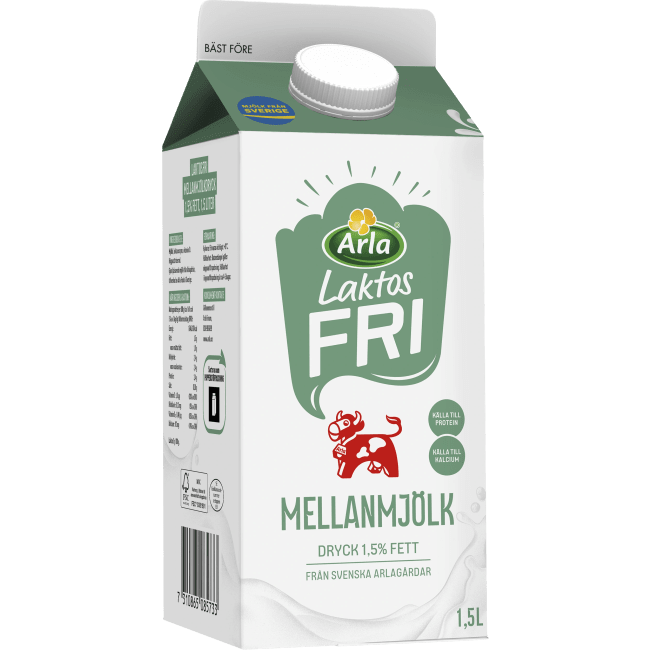 Illustration av Laktosfri mjölkdryck