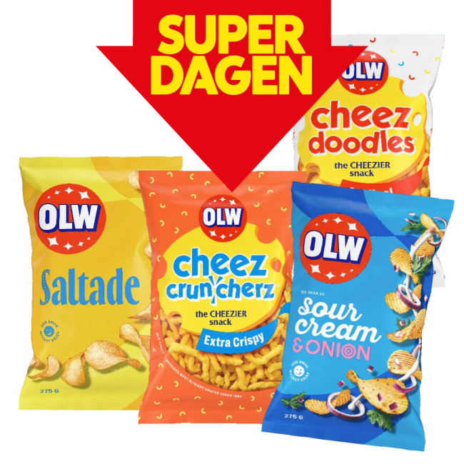 Illustration av Chips, Ostbågar