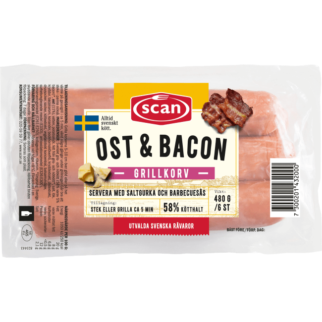 Illustration av Grillkorv