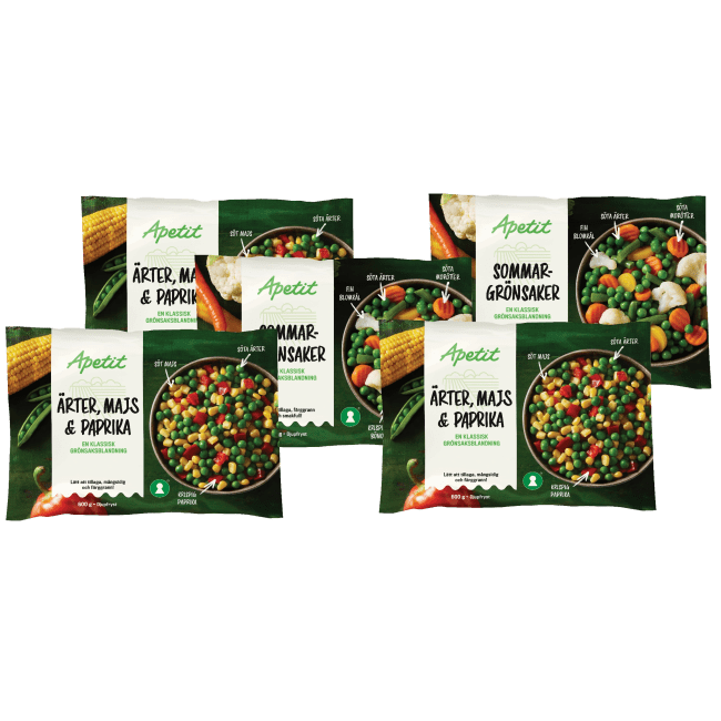 Illustration av Frysta grönsaker