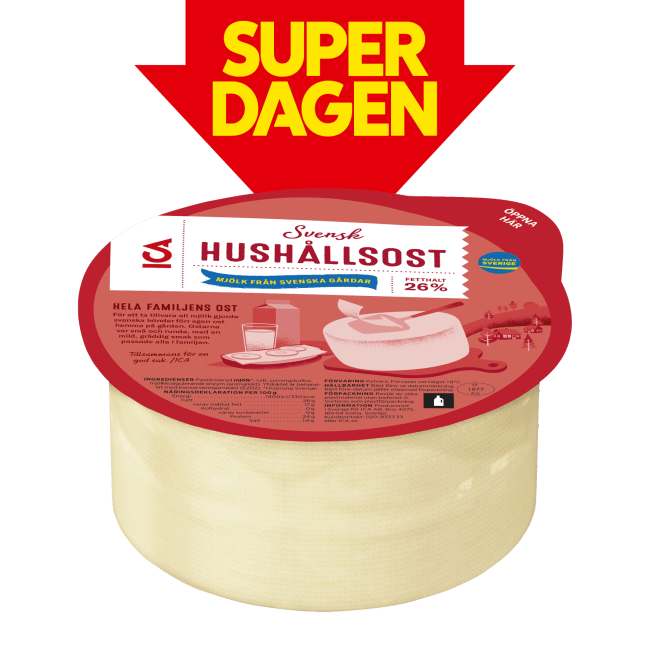 Illustration av Hushållsost