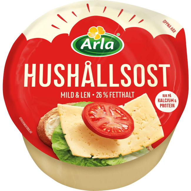 Illustration av Hushållsost