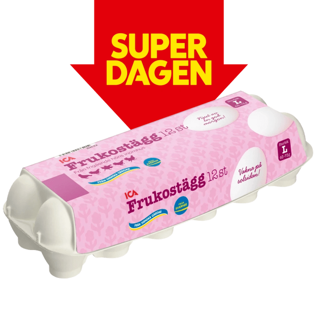Illustration av Frukostägg 12-pack