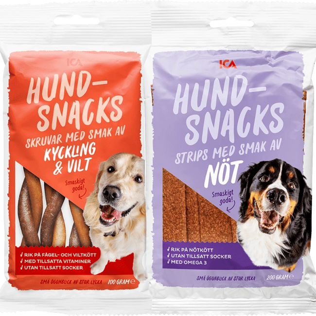 Illustration av 30% på hundsnacks