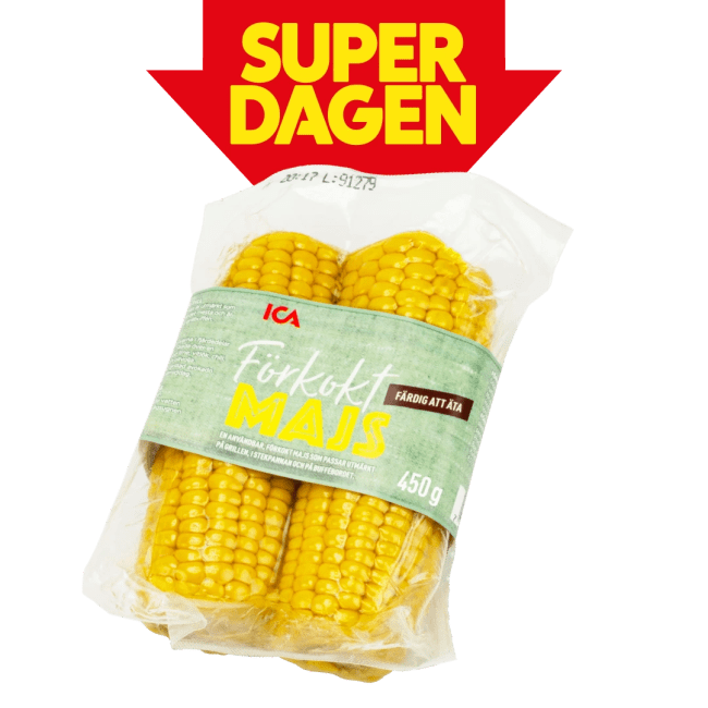 Illustration av Förkokta majskolvar 2-pack