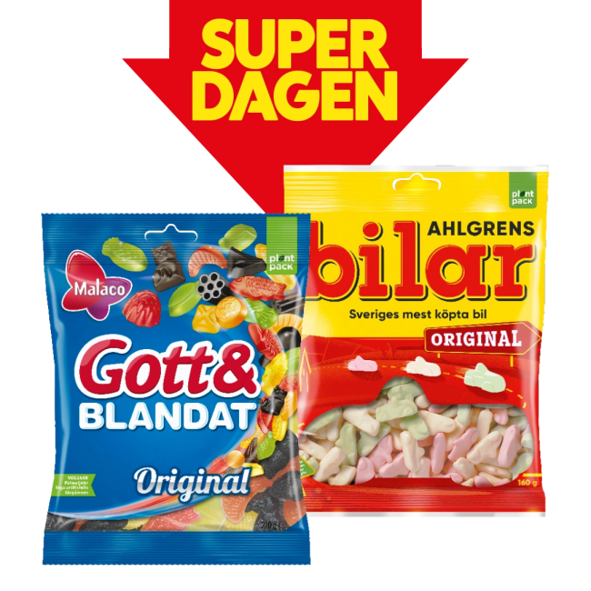 Illustration av Gott & Blandat, Ahlgrens bilar