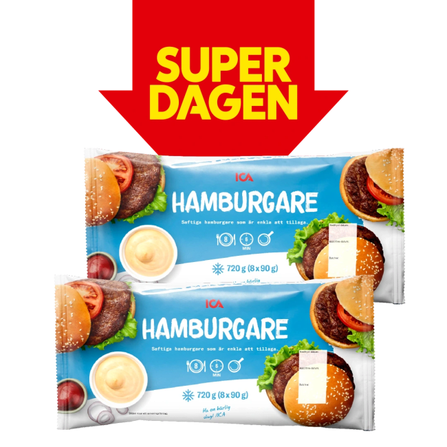 Illustration av Fryst hamburgare