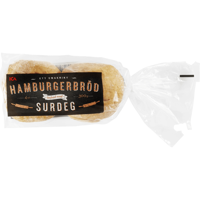 Illustration av Hamburgerbröd surdeg