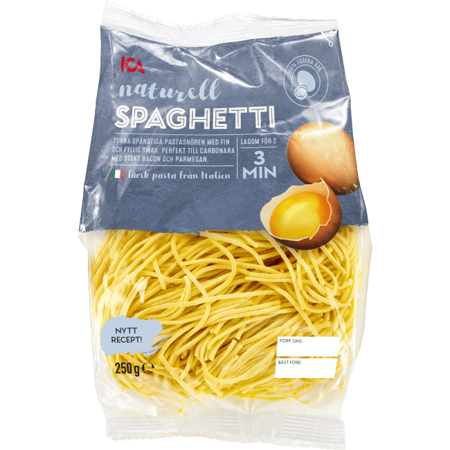 Illustration av Färsk pasta fettuccine