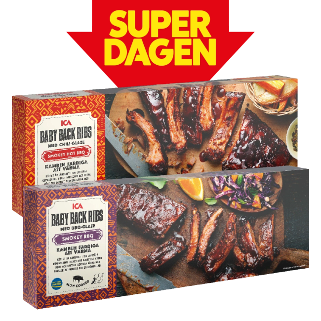 Illustration av Baby back ribs