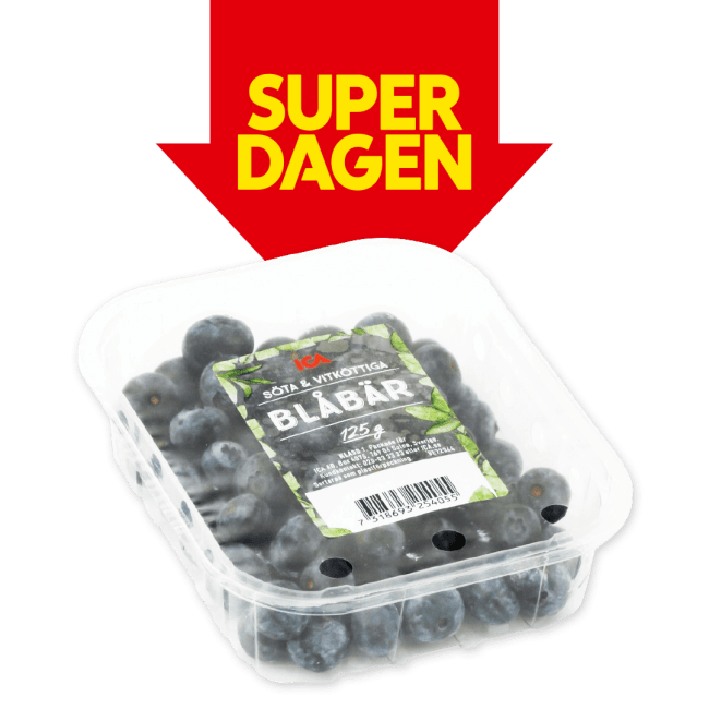 Illustration av Blåbär i ask