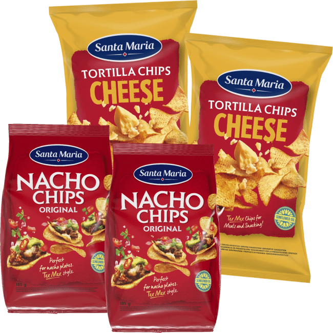 Illustration av Nachochips, Tortillachips
