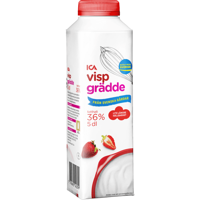 Illustration av Vispgrädde 36%