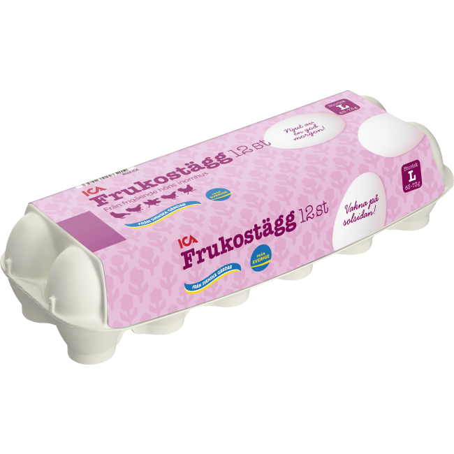 Illustration av Frukostägg 12-pack