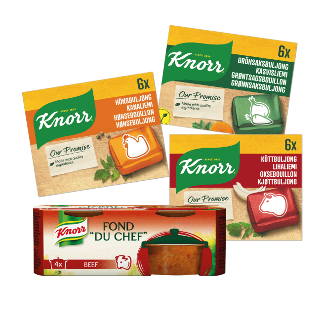 Illustration av Buljongtärningar, Fond du Chef