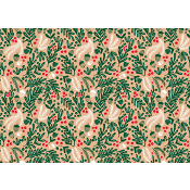 Julpapper Berry 0,7x3m.