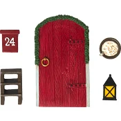 Nissedörr 5 delar röd Festive.