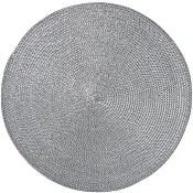 Tablett Ines Silver D:38cm ICA.