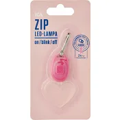 Zip-LED Hjärta ICA Rosa Bandet.