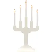 Elljusstake Bonde vit 5 ljus Konstsmide.