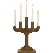 Elljusstake Bonde valnöt 5 ljus Konstsmide.