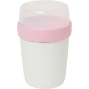 Yoghurtbägare 400ml+180ml Rosa Bandet ICA.