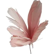 Fjäderblomma rosa 10cm  3-p Festive.