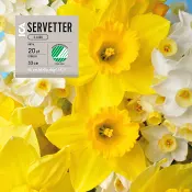 Servett 33cm Påskliljor 20-p ICA.