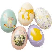 Påskägg 9 cm 5 olika Festive.