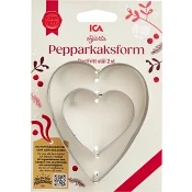 Pepparkaksform Hjärta 2 set ICA.