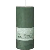 Blockljus stearin mörk grön ICA.