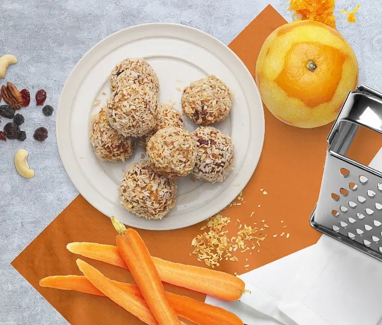 Raw food bär- och nötbollar med morot | Recept ICA.se