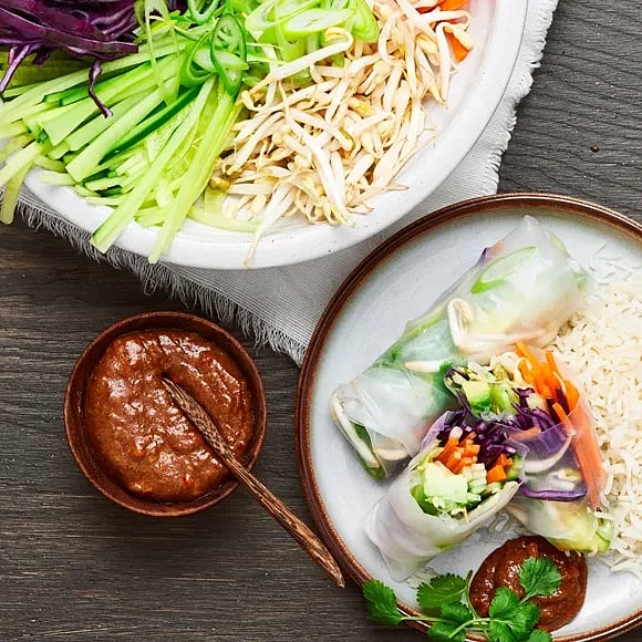 Sås Rispapper Rispappersrullar med cashewdipp | Recept ICA.se