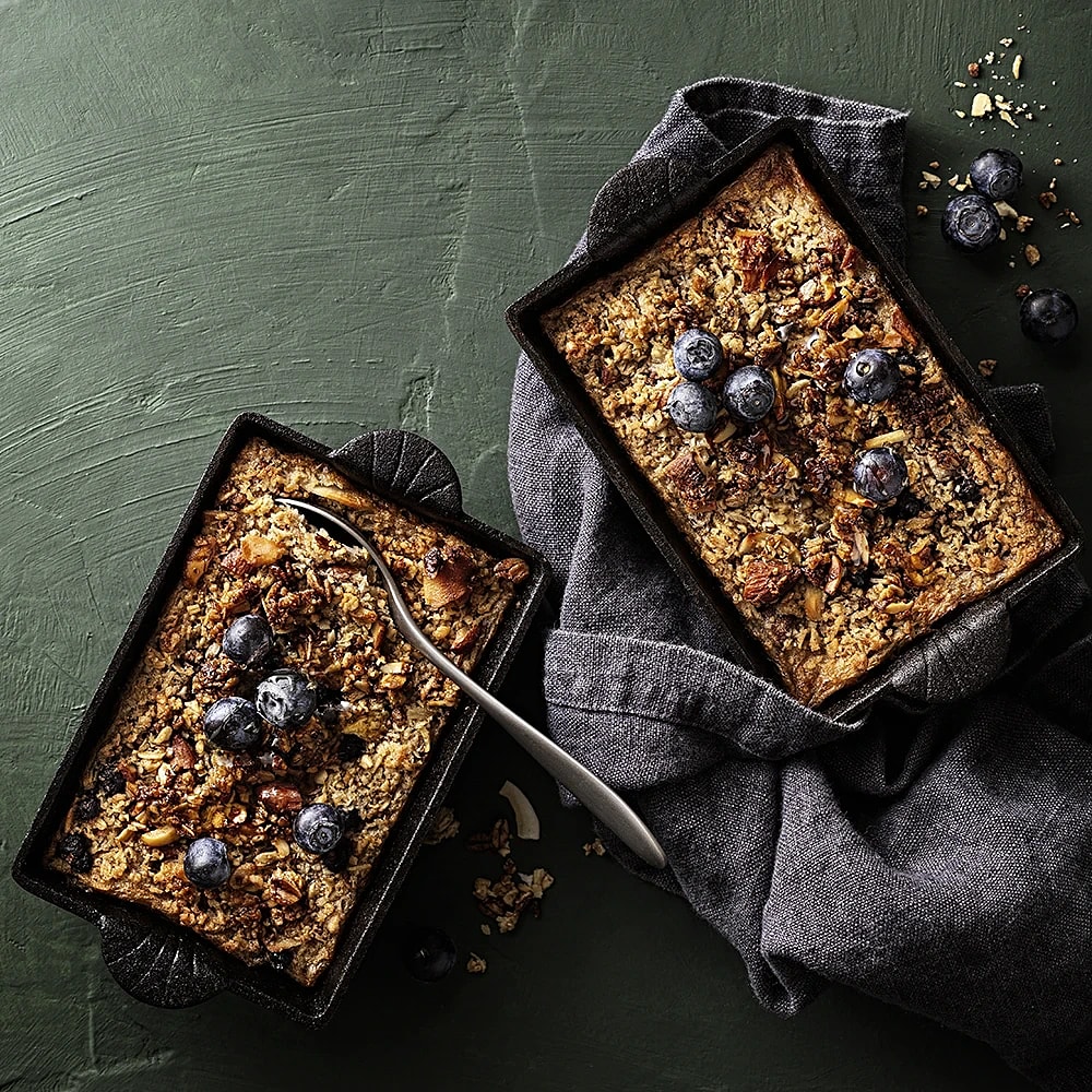 Ugnsbakad gröt med mandel och honung | Recept ICA.se