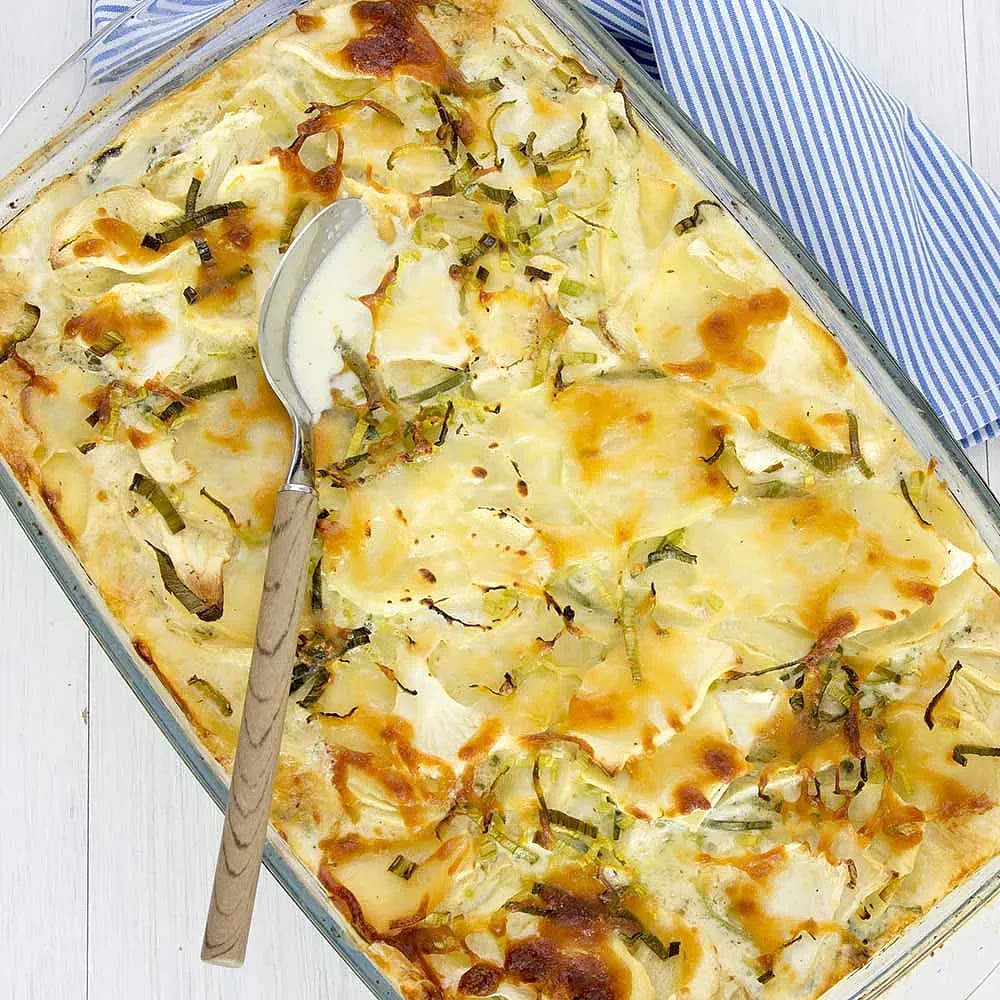 Gratäng med palsternacka och potatis