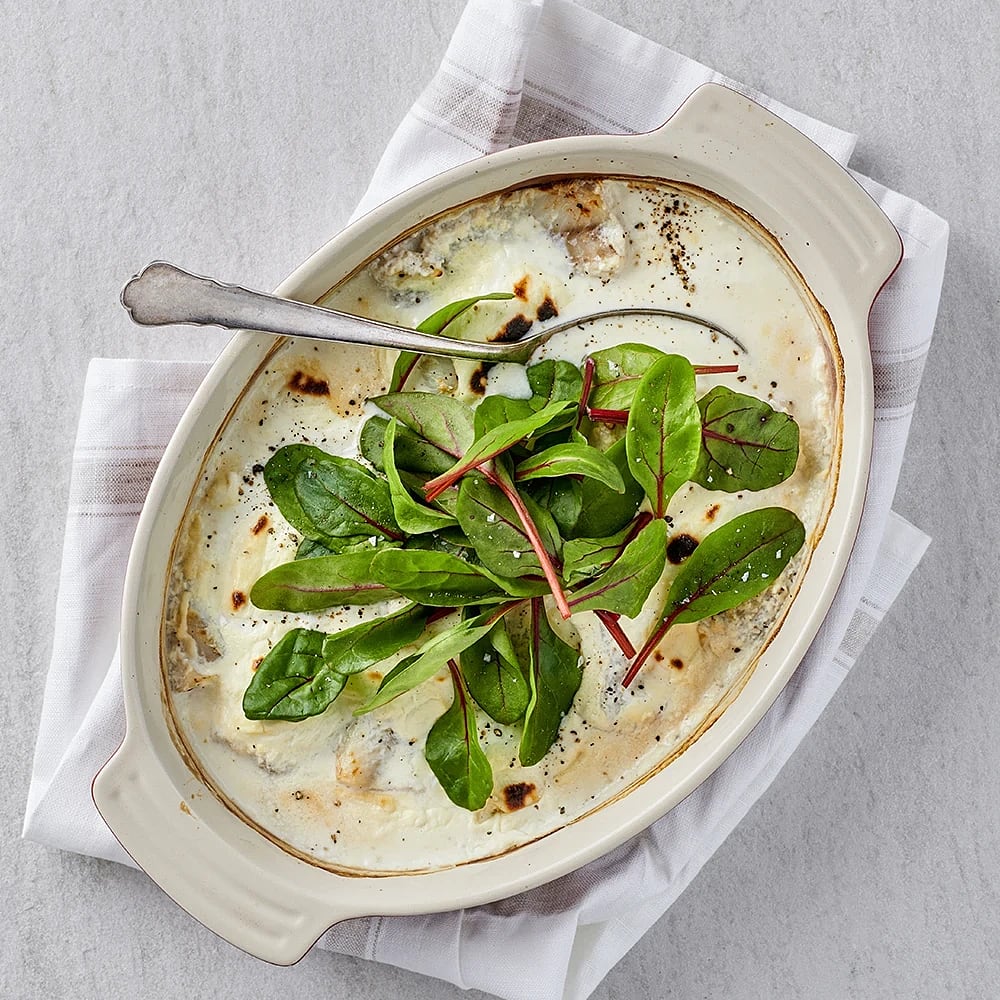 Ugnsbakad fisk med pepparrotsost | Recept ICA.se