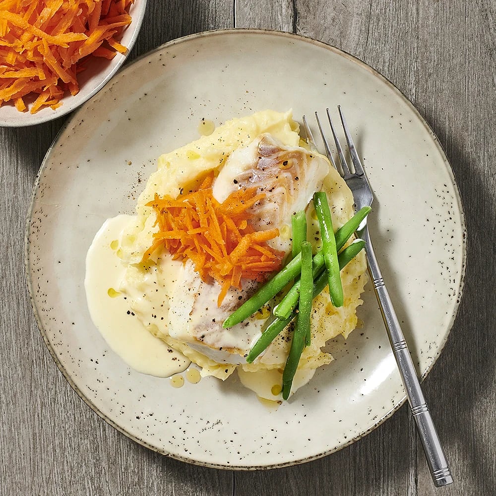 Ugnsbakad fisk med bönor | Recept ICA.se