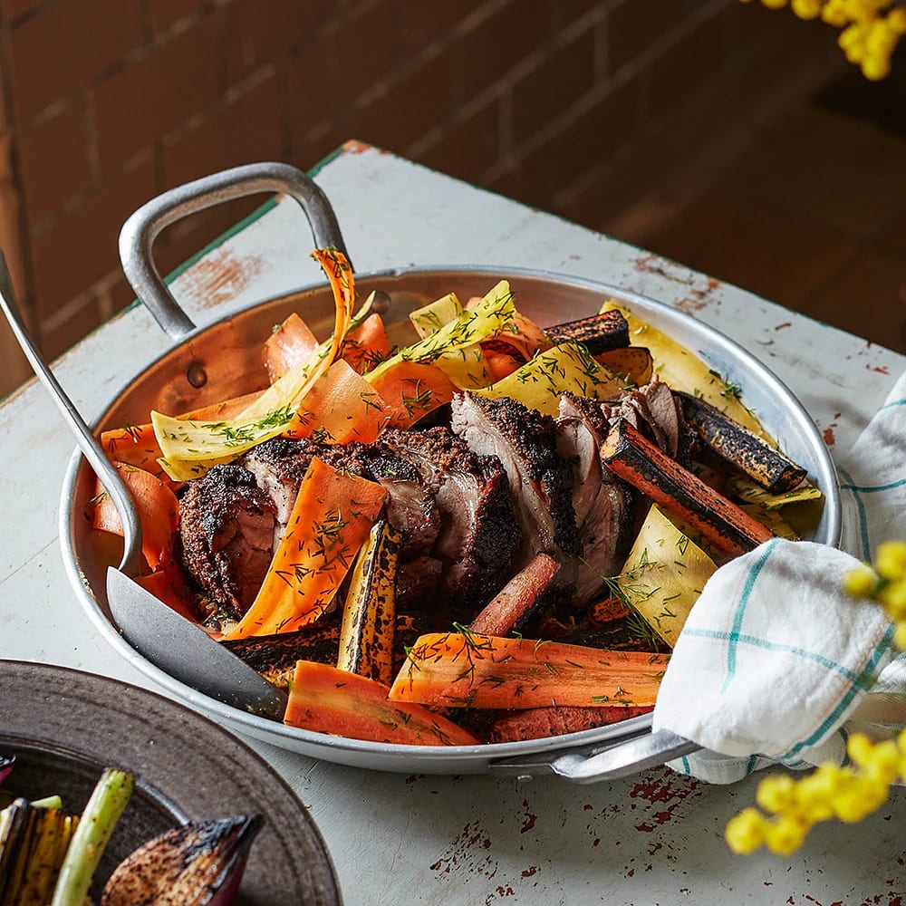 Lammstek med morot i syrlig buljong | Recept ICA.se