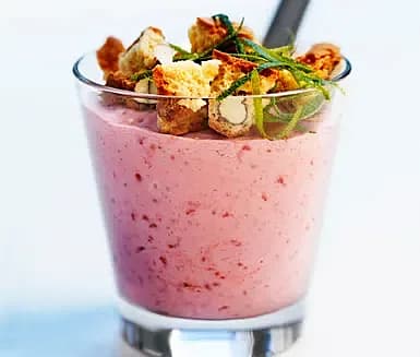 Hallonyoghurtglass med lime