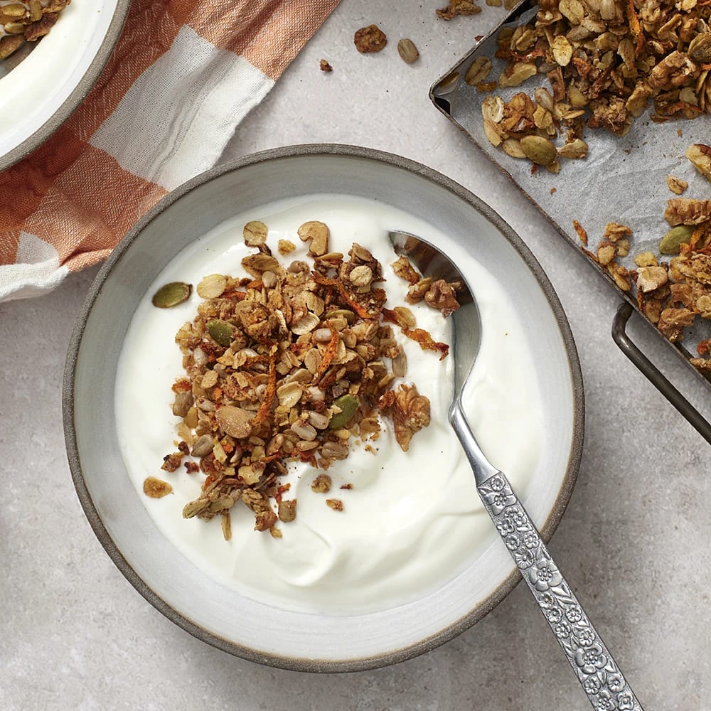 Morotskakegranola | Recept ICA.se