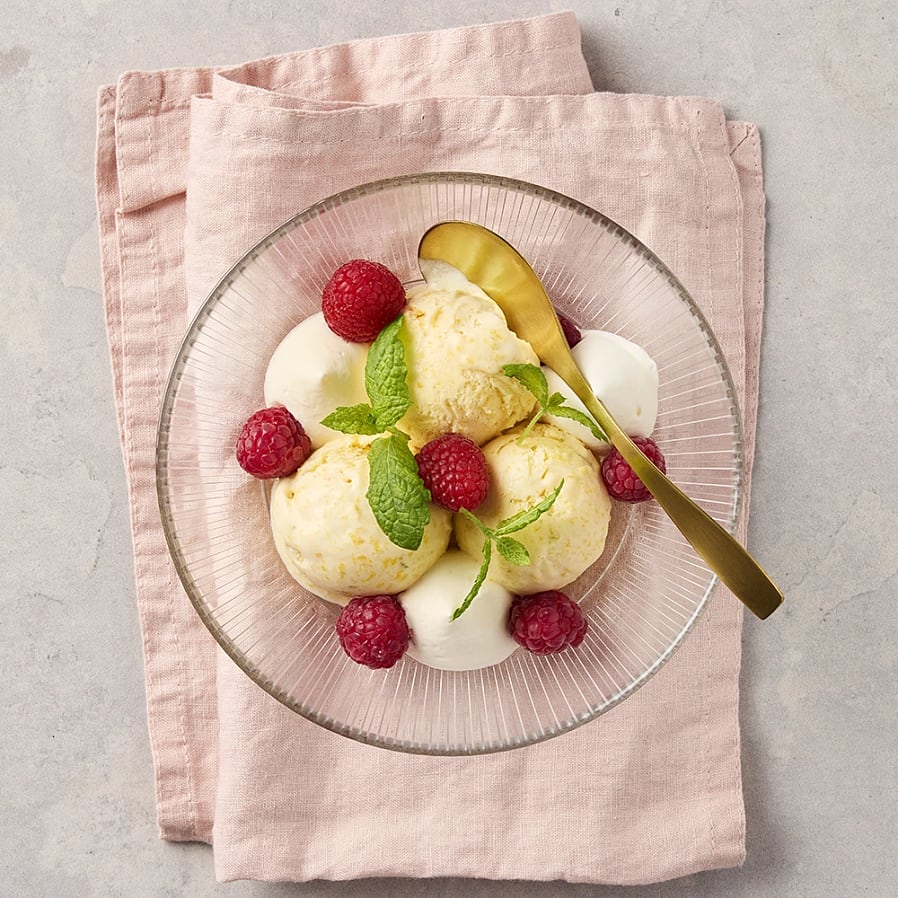 Persikoglass med lime