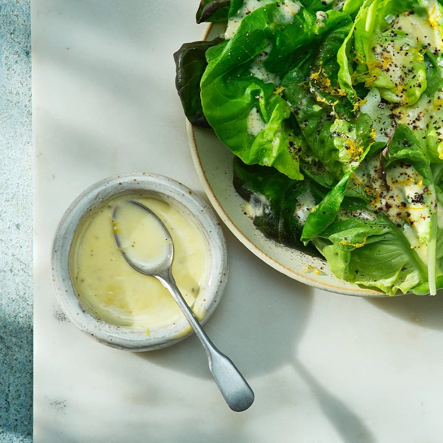 Krämig citrondressing