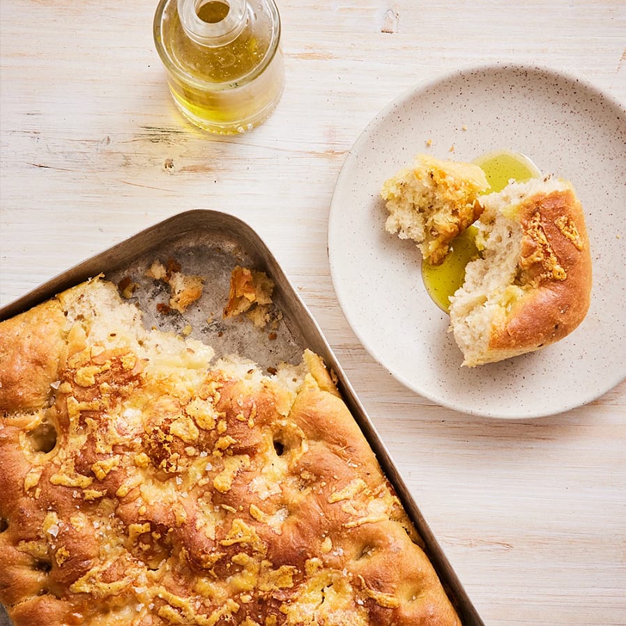 Focaccia med Västerbottensost