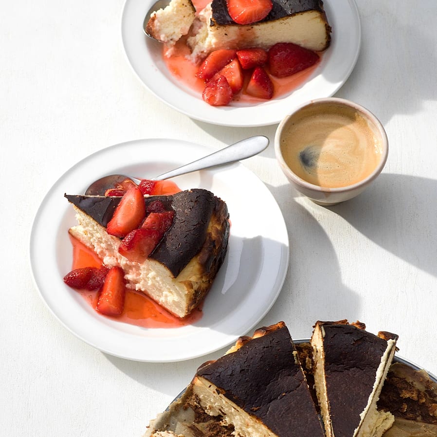 Baskisk cheesecake - basque cheesecake