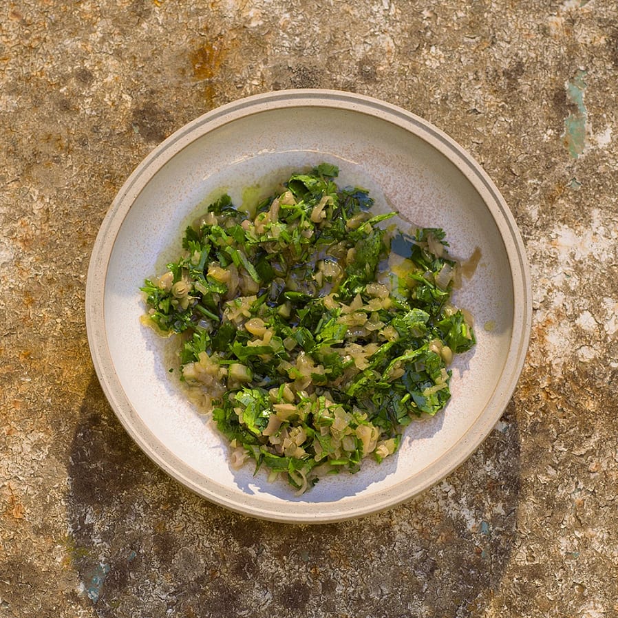 Salsa med citrongräs och koriander